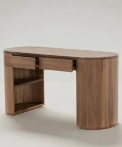 office desk minimalis kayu jati solid